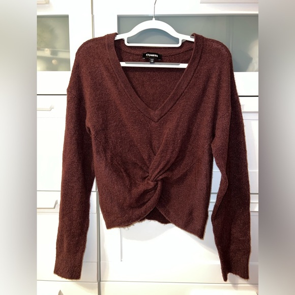 Express Twist Front Sweater - Picture 1 of 3